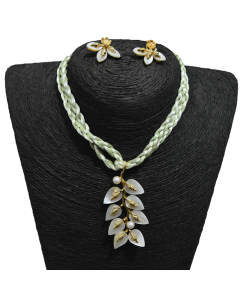 Shell Gold-plated Plated Brass Pendent Set