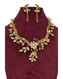 Shell Gold-plated Plated Brass Necklace Set