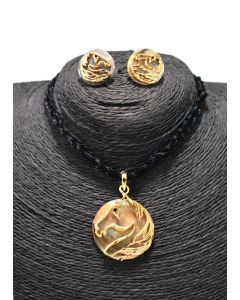 Shell Gold-plated Plated Brass Pendent Set25