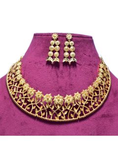 Gold-plated Plated Brass Necklace Set02