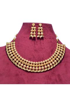 Gold-plated Plated Brass Necklace Set03
