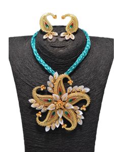 Shell Gold-plated Plated Brass Pendent Set26
