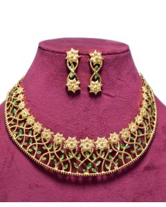 Gold-plated Plated Brass Necklace Set